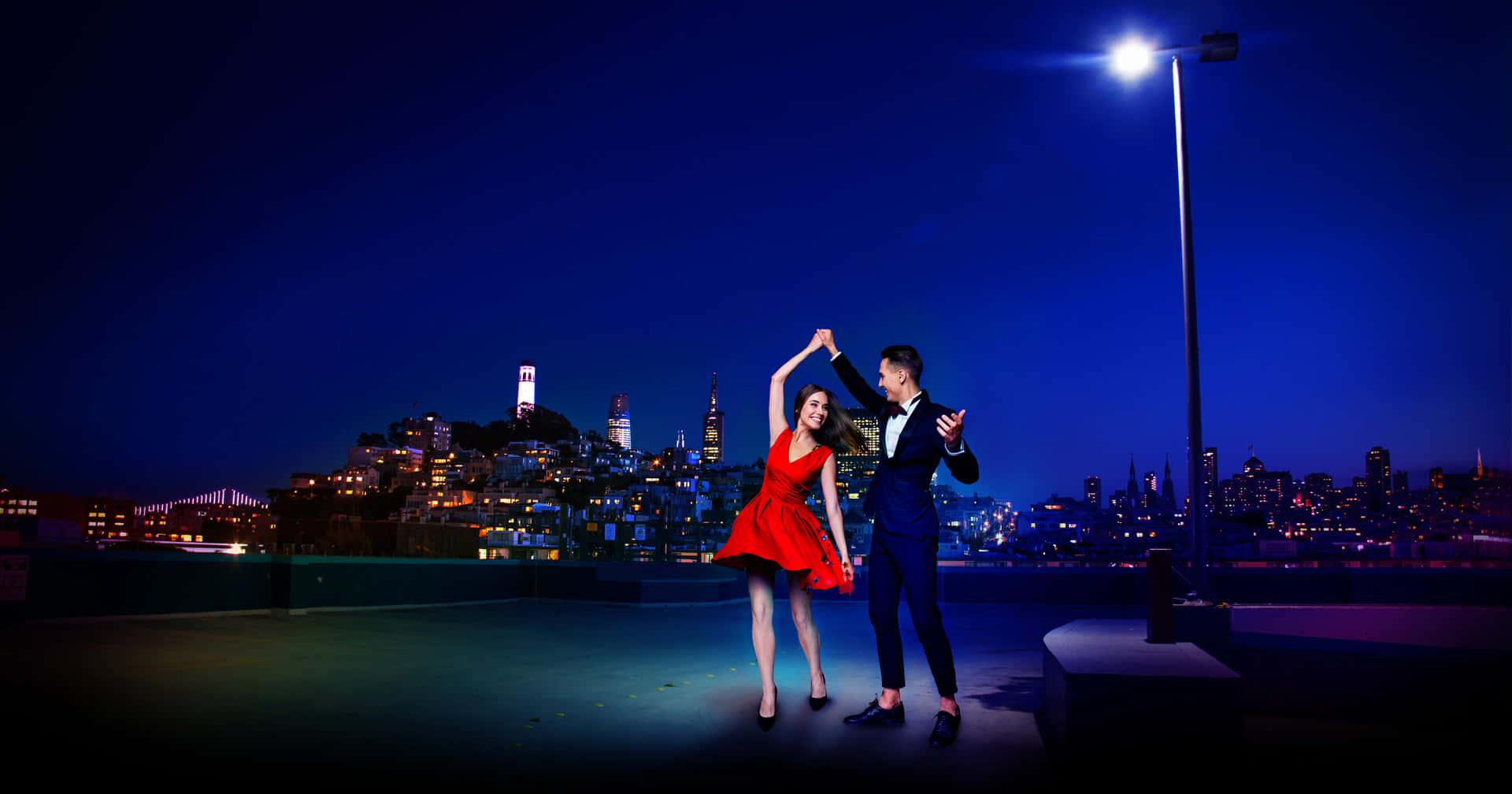 La La Land, 4K, rooftop, Full HD Desktop Wallpaper