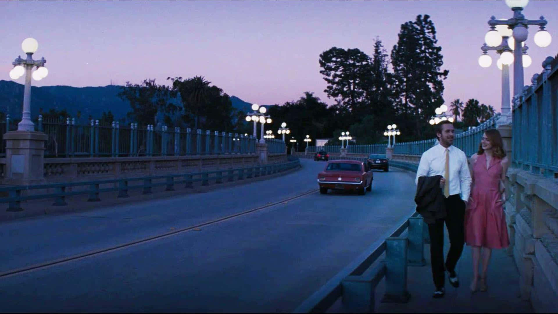 La La Land 4K, twilight, bridge, Full HD Desktop Wallpaper