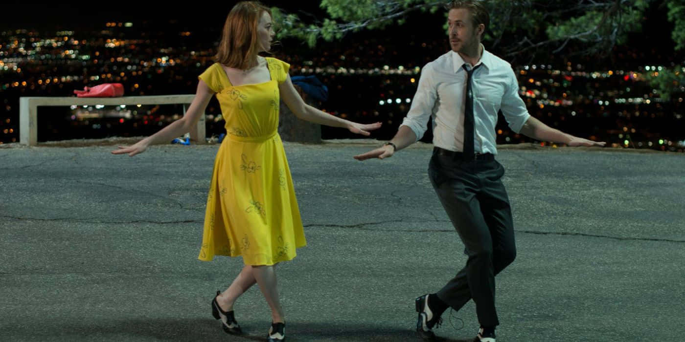 La La Land, rooftop, night, HD Desktop Wallpaper