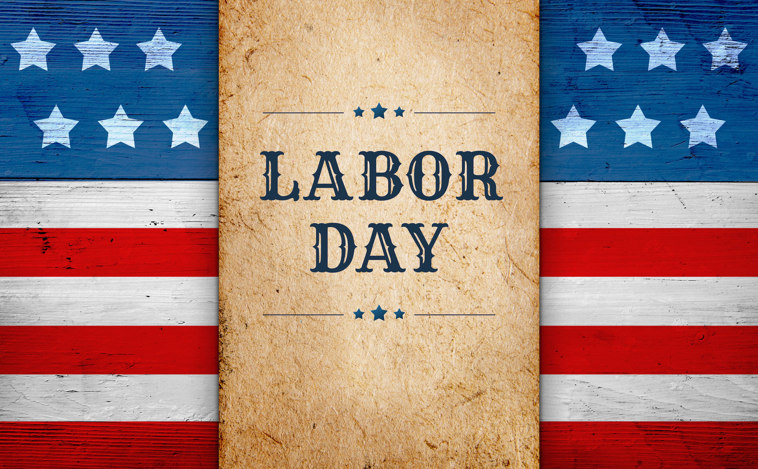 Labor Day, grunge brown, vintage Labor Day poster, Full HD Desktop Wallpaper