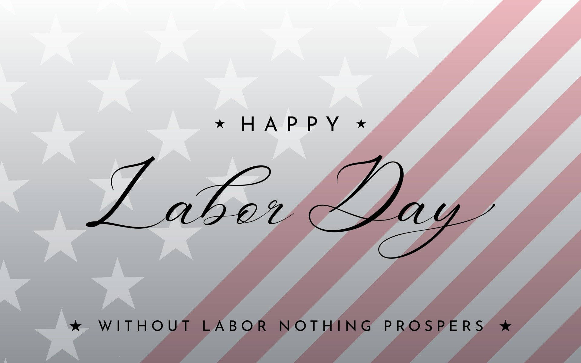 Labor Day, stars and stripes, cursive text, Full HD Desktop Wallpaper