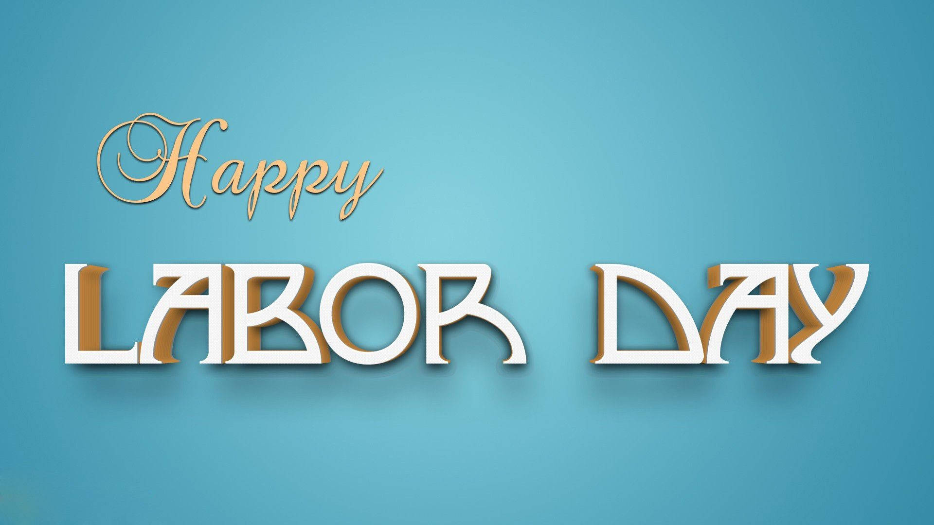 Labor Day, gold, white, Full HD Desktop Wallpaper