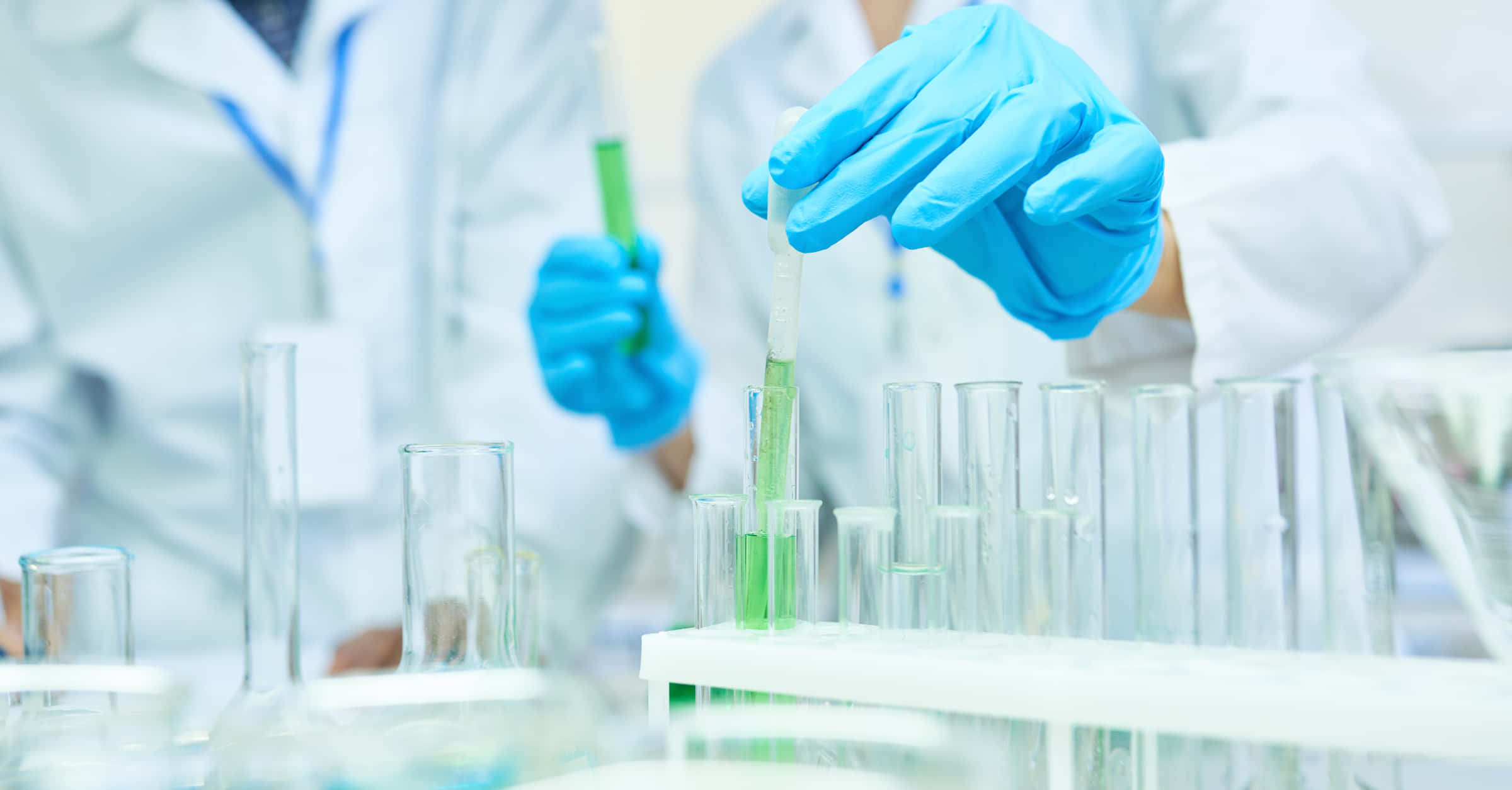 laboratory, test tube, green liquid, Full HD Desktop Wallpaper