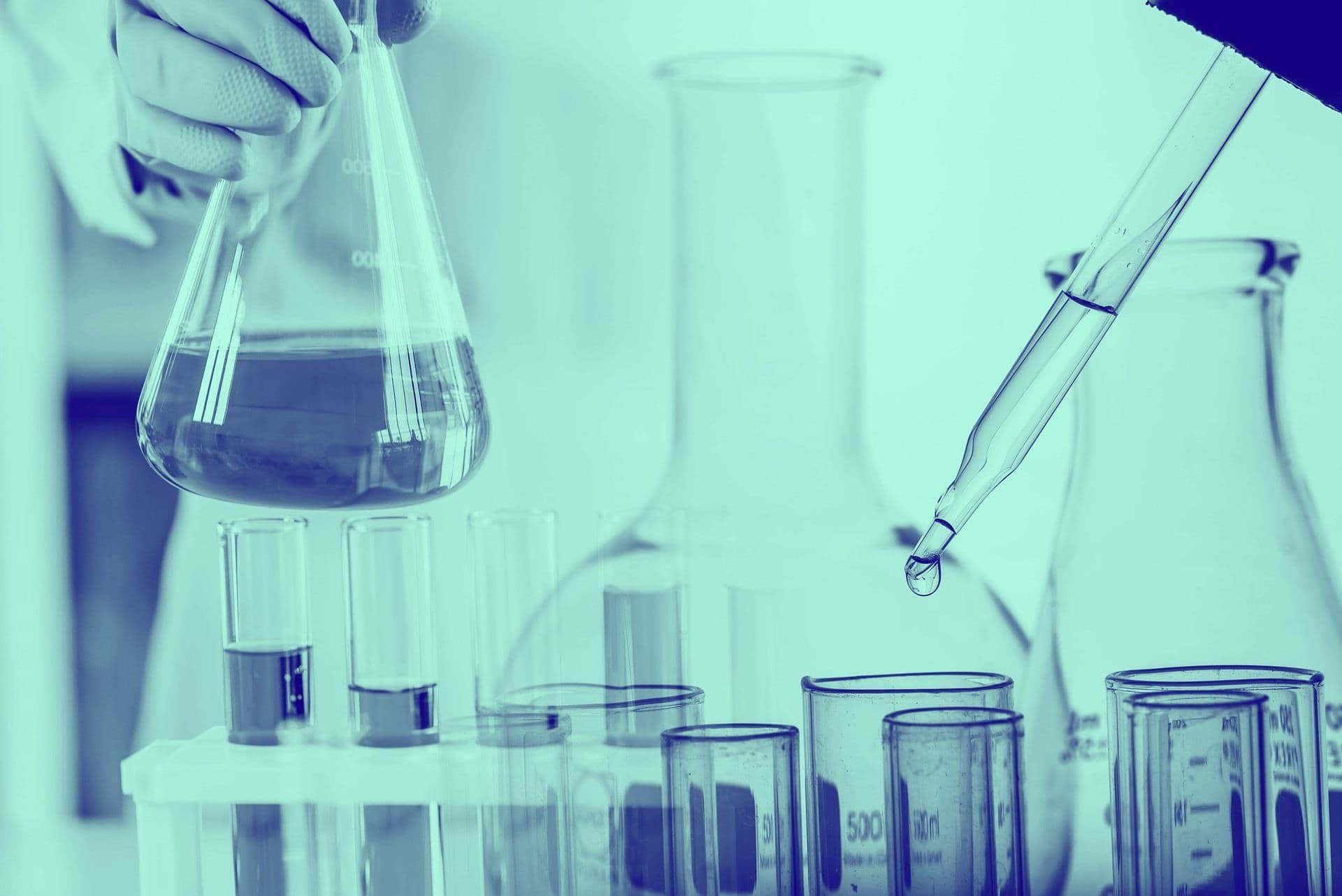 laboratory, green equipment, conical flask, Full HD Desktop Wallpaper