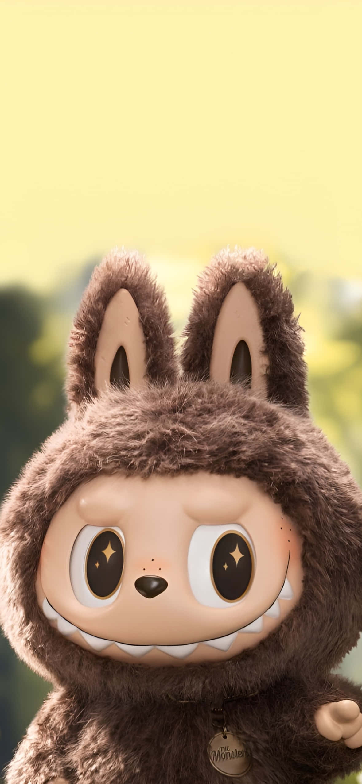 Labubu, cute bunny character, brown furry rabbit, Full HD Phone Wallpaper