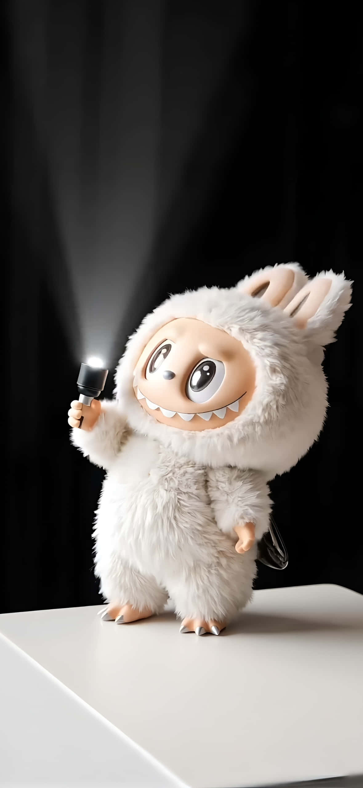Labubu, iPhone, flashlight toy, Full HD Phone Wallpaper