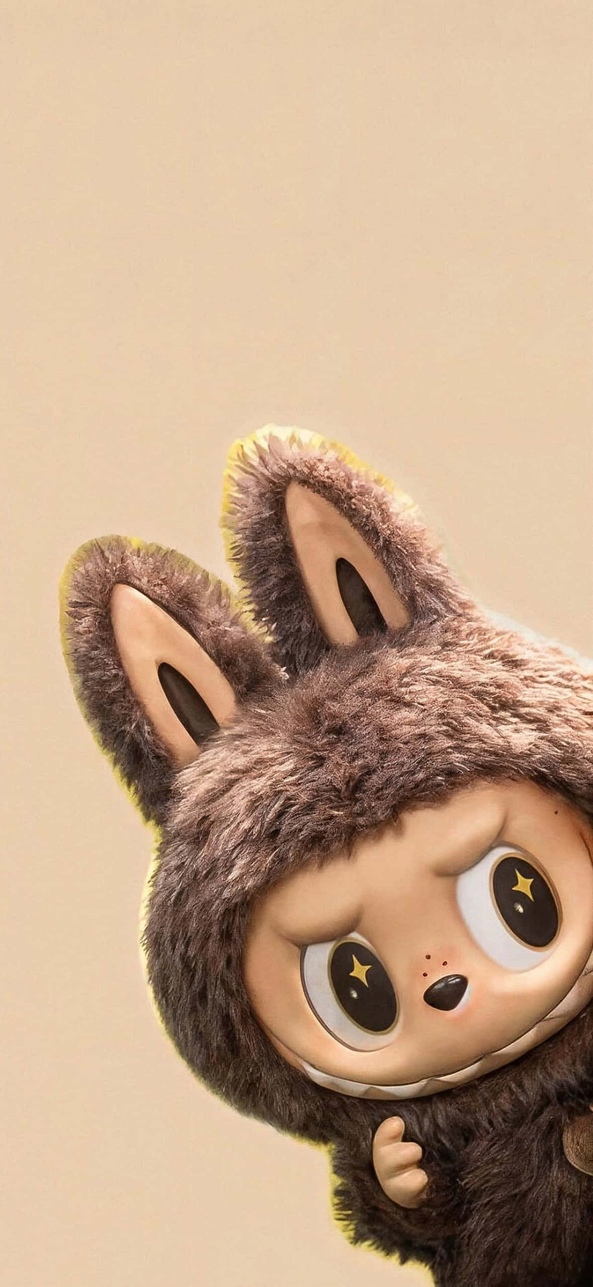 Labubu, iPhone, brown furry character, Full HD Phone Wallpaper