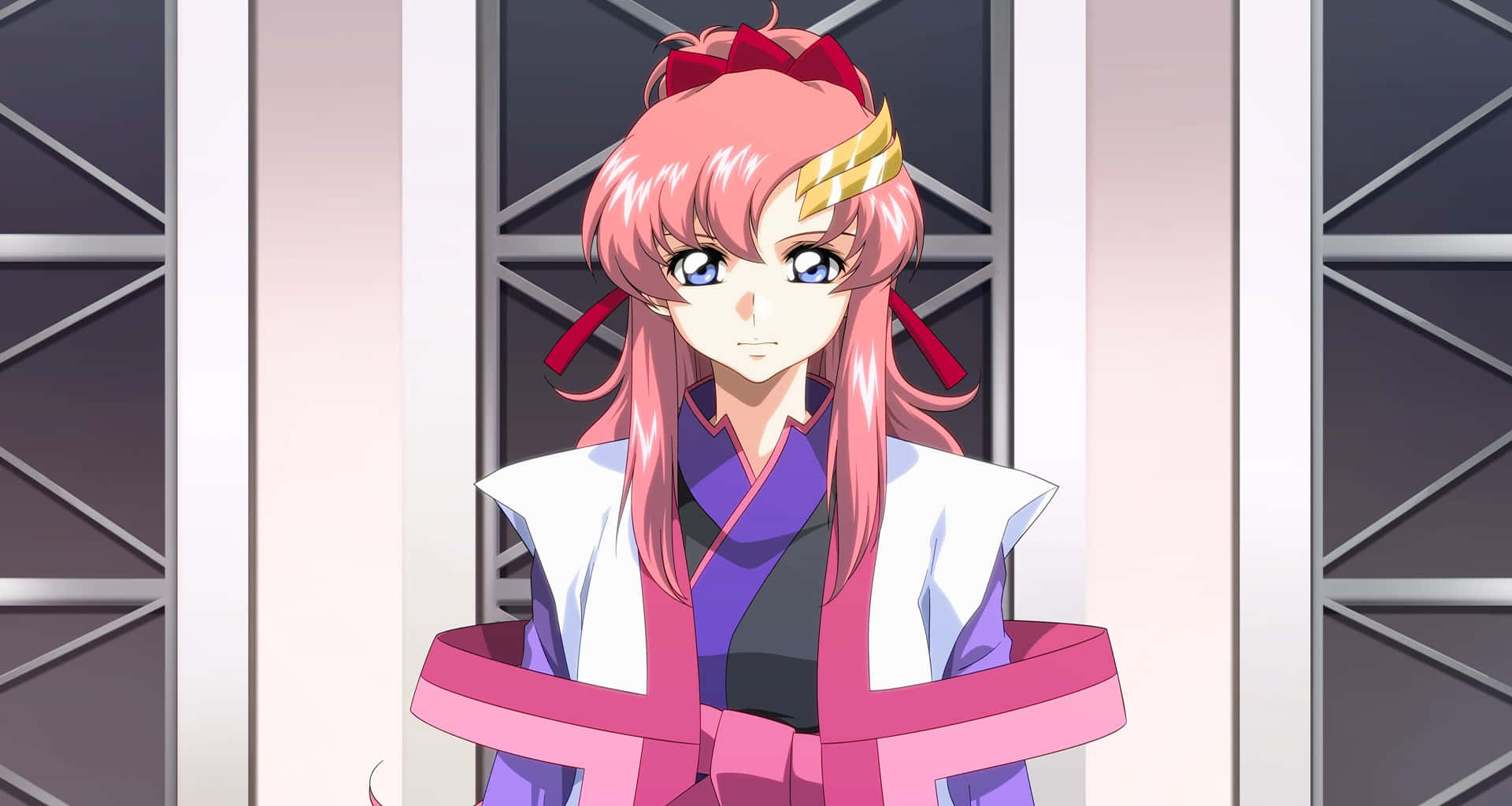 Lacus Clyne, pink-haired, anime girl, Full HD Desktop Wallpaper