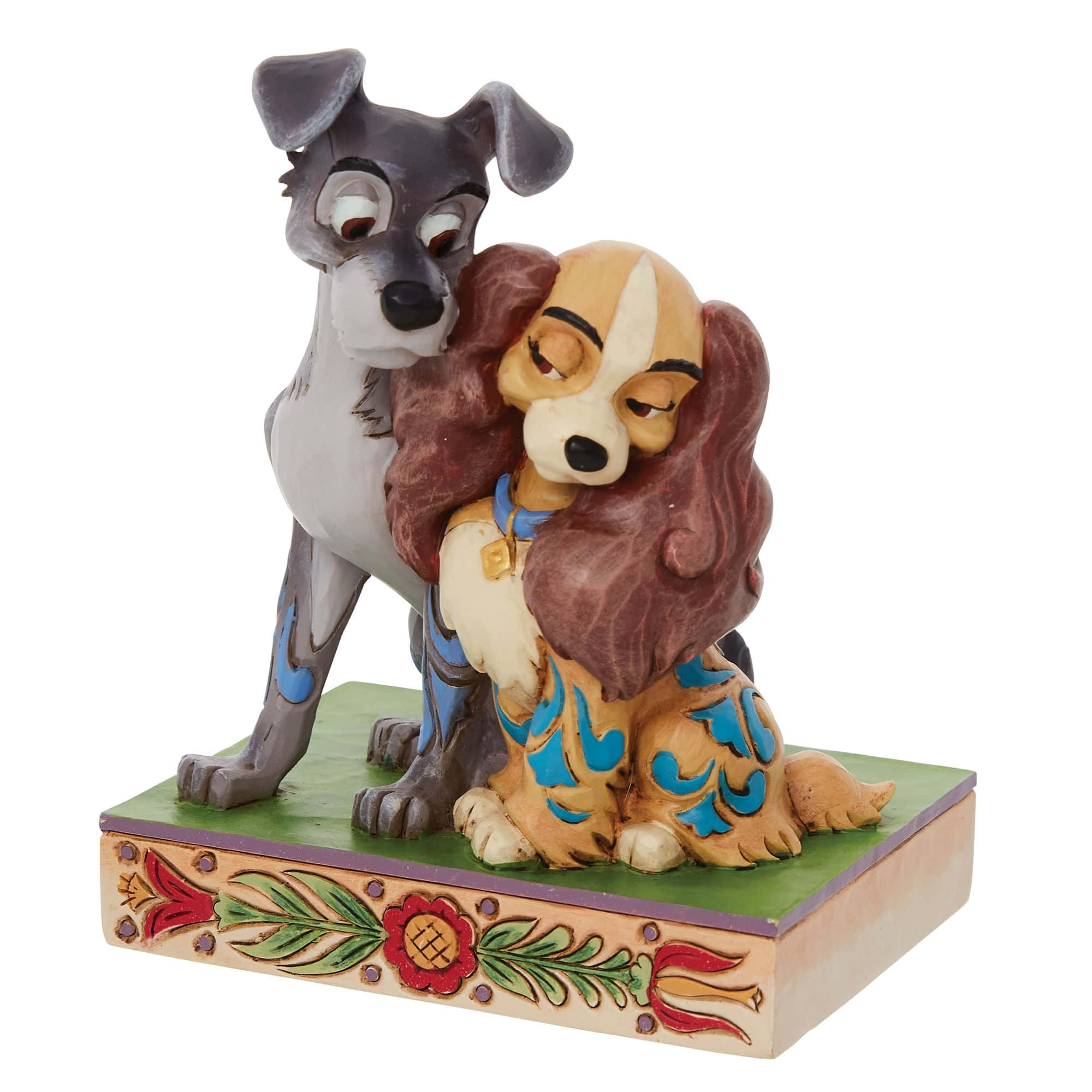 Lady and the Tramp, ceramic figurine, animated dogs, Full HD Desktop Wallpaper
