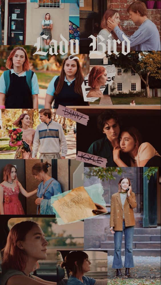Lady Bird, red hair, movie, SD Phone Wallpaper