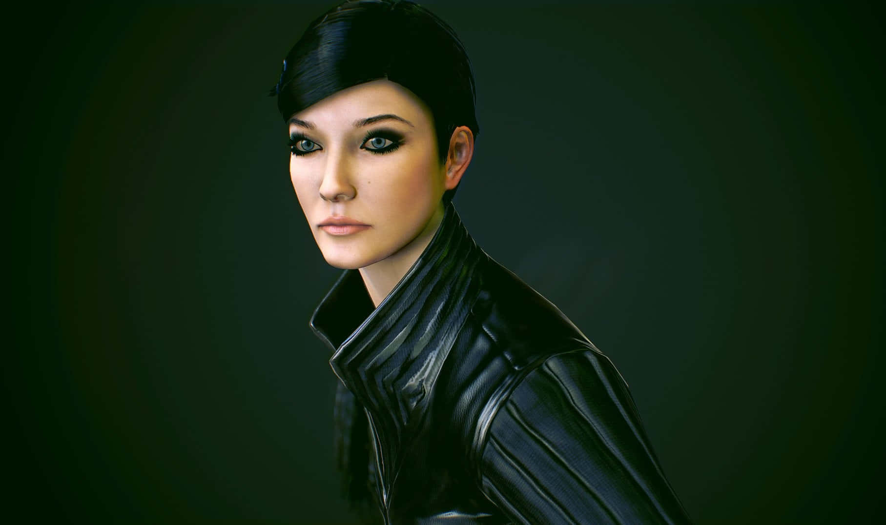 Lady Deathstrike, black leather jacket, short black hair, HD Desktop Wallpaper