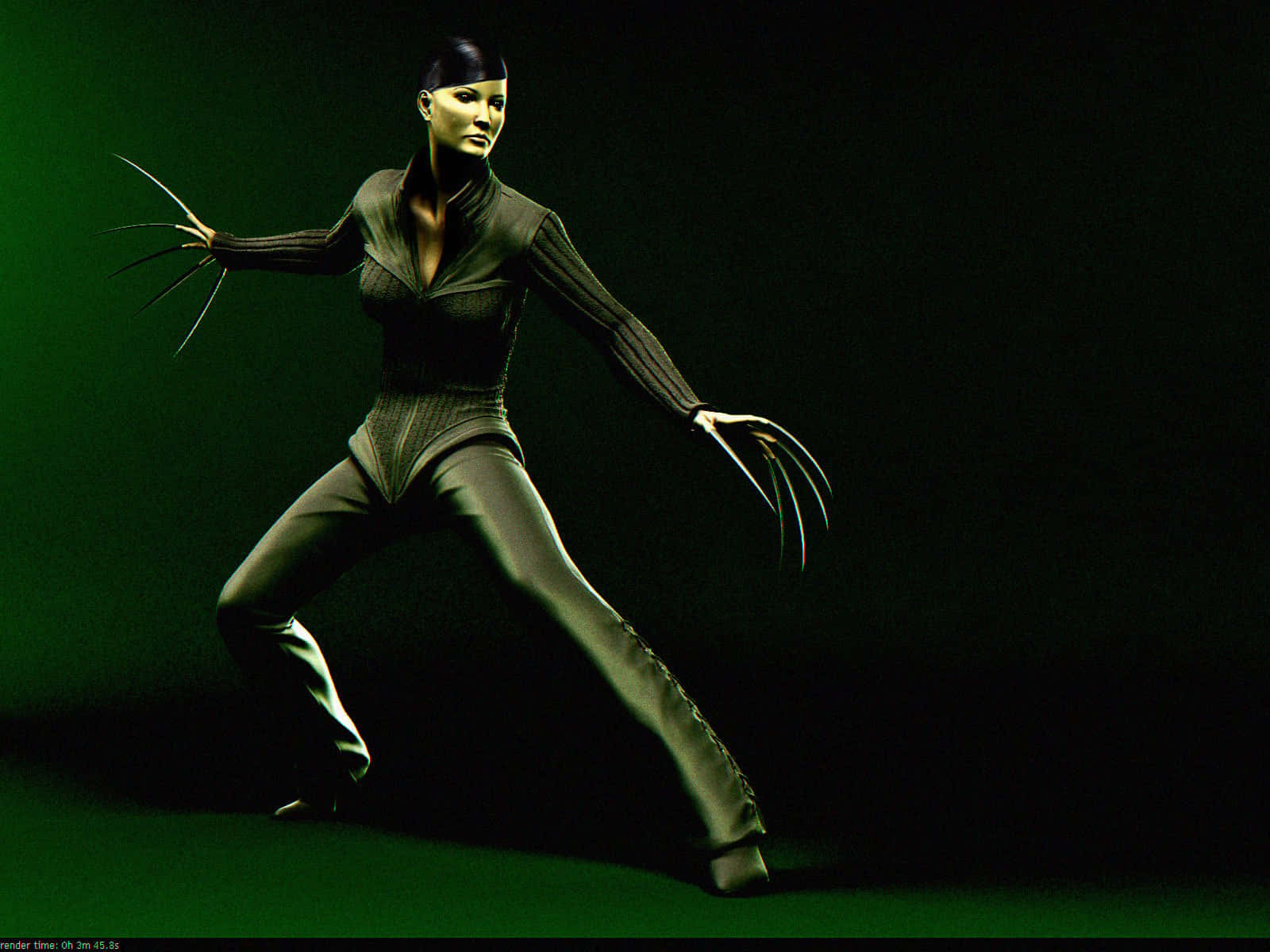 Lady Deathstrike, metallic claws, combat pose, HD Desktop Wallpaper