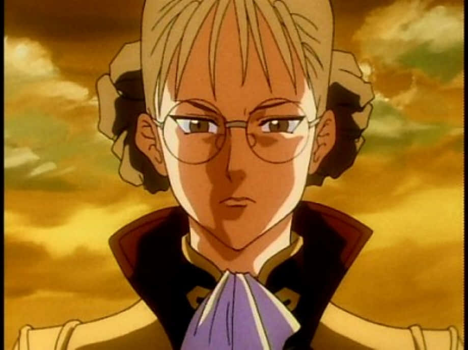 Lady Une, uniform, glasses, SD Desktop Wallpaper
