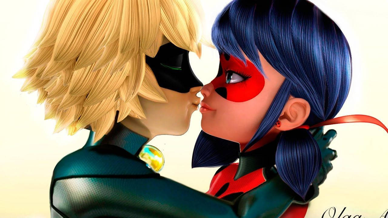 Ladybug, Cat Noir, animated, HD Desktop Wallpaper