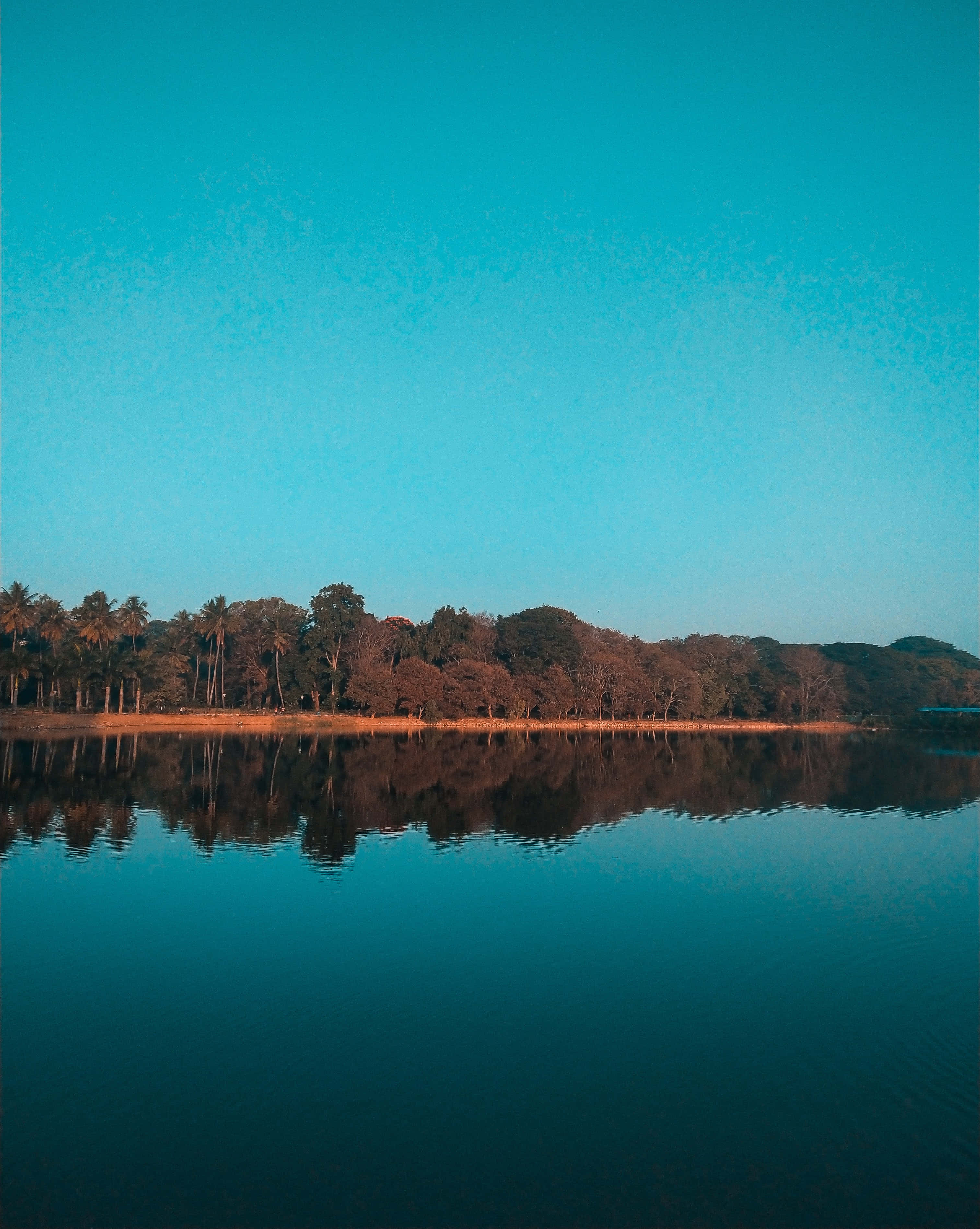 Lake Bled, turquoise sky, golden hour, 2K Phone Wallpaper
