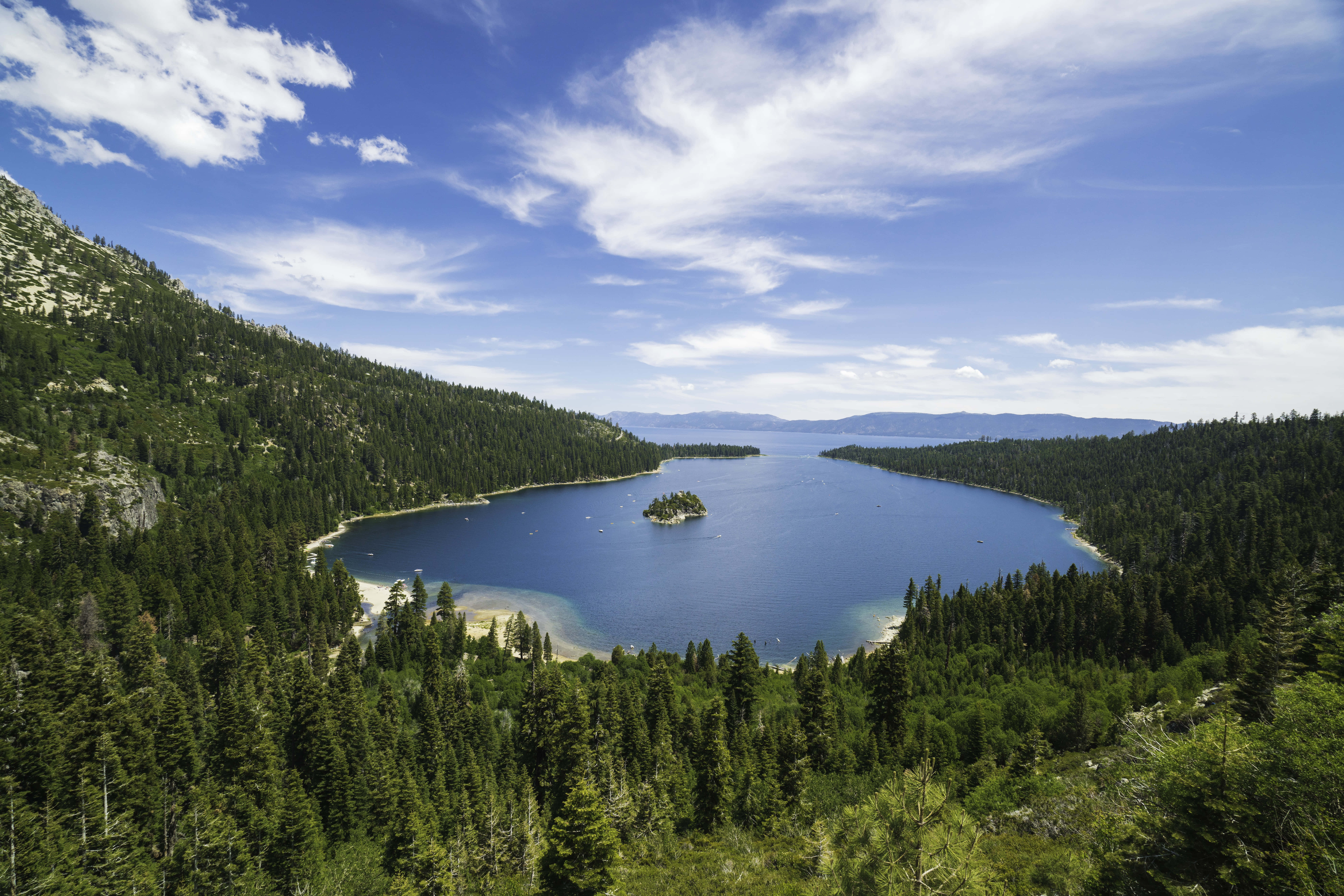 Lake Tahoe, 4K, deep blue lake, 8K Desktop Wallpaper