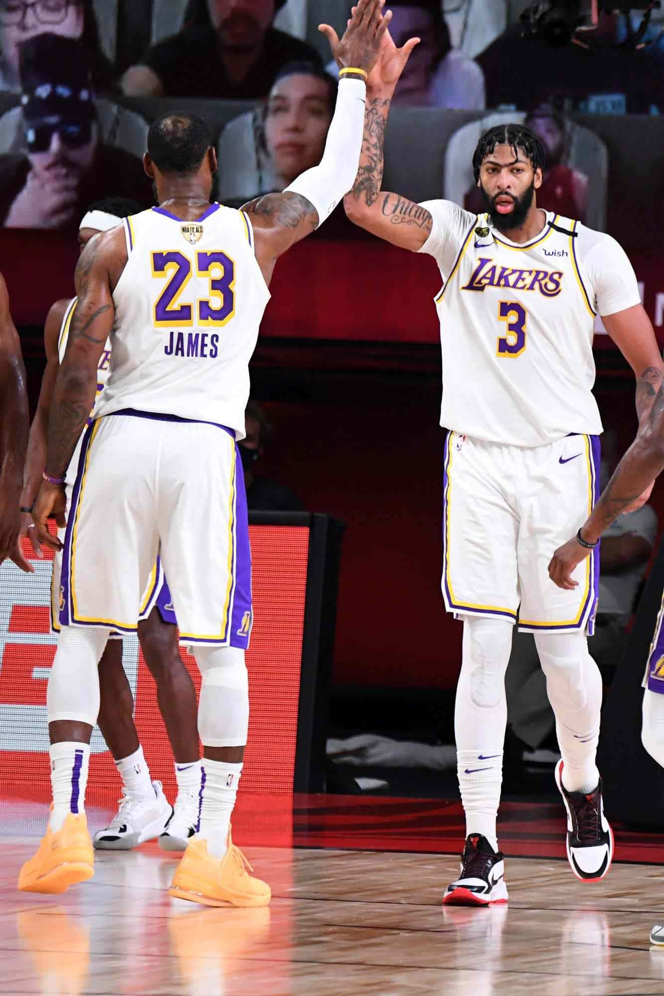 Lakers, 2020, white jerseys, Full HD Phone Wallpaper