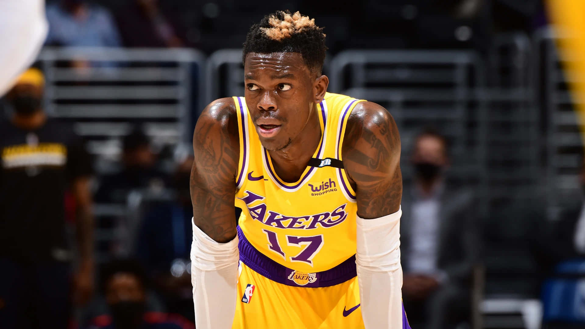 Lakers, number 17, yellow Lakers jersey, Full HD Desktop Wallpaper