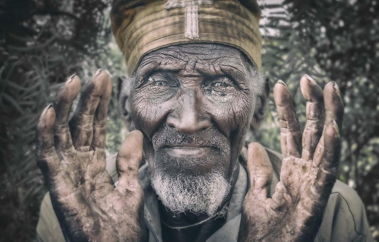 Lalibela, Orthodox Priest, elderly man, HD Desktop Wallpaper