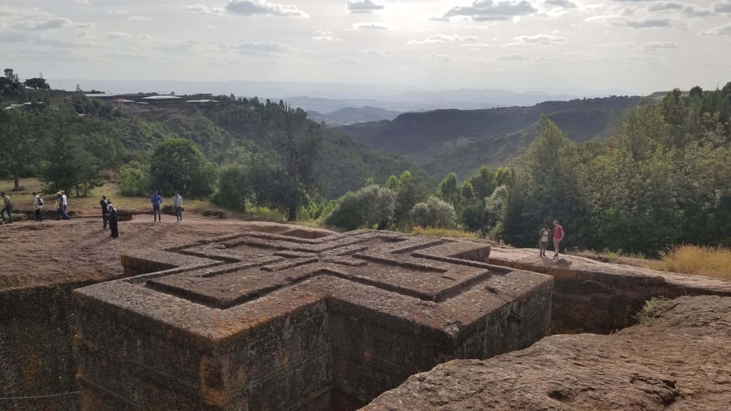 Lalibela, cross-shaped church, ancient stone cross, Full HD Desktop Wallpaper