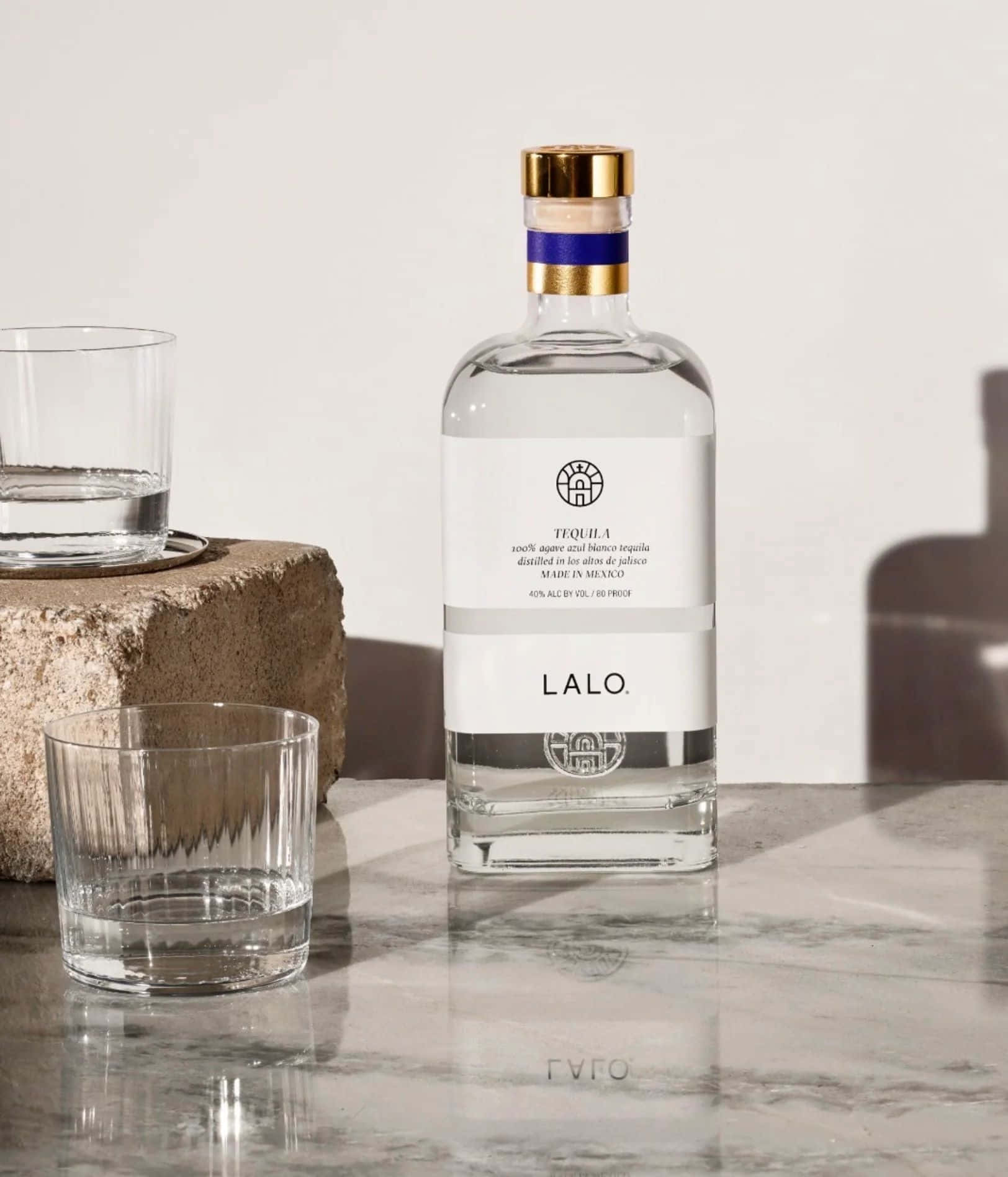 Lalo Tequila, gold cap, white label, HD Phone Wallpaper
