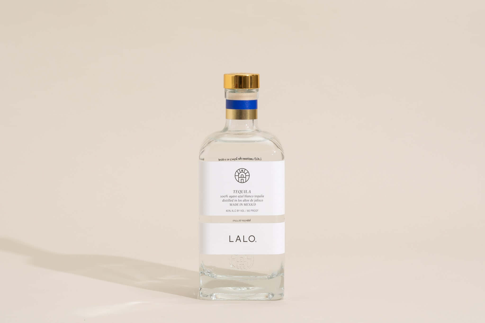 Lalo Tequila, clear glass bottle, gold cap, Full HD Desktop Wallpaper