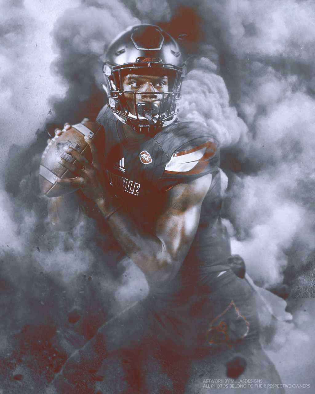 Lamar Jackson, black uniform, football player, SD Phone Wallpaper