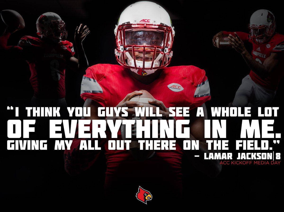 Lamar Jackson, red uniform, football player, SD Desktop Wallpaper