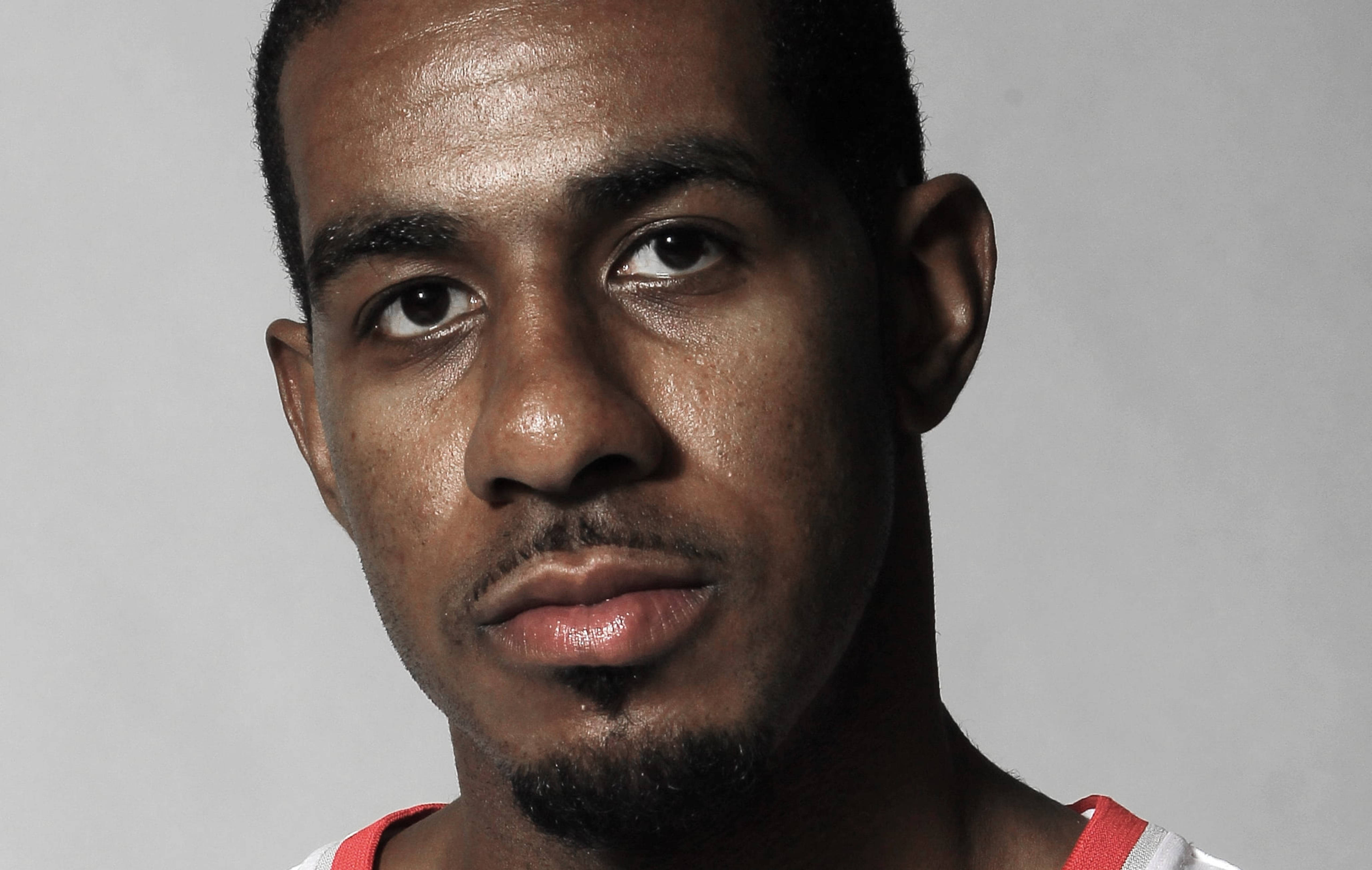 LaMarcus Aldridge, red and white sports jersey, short hair, 5K Desktop Wallpaper