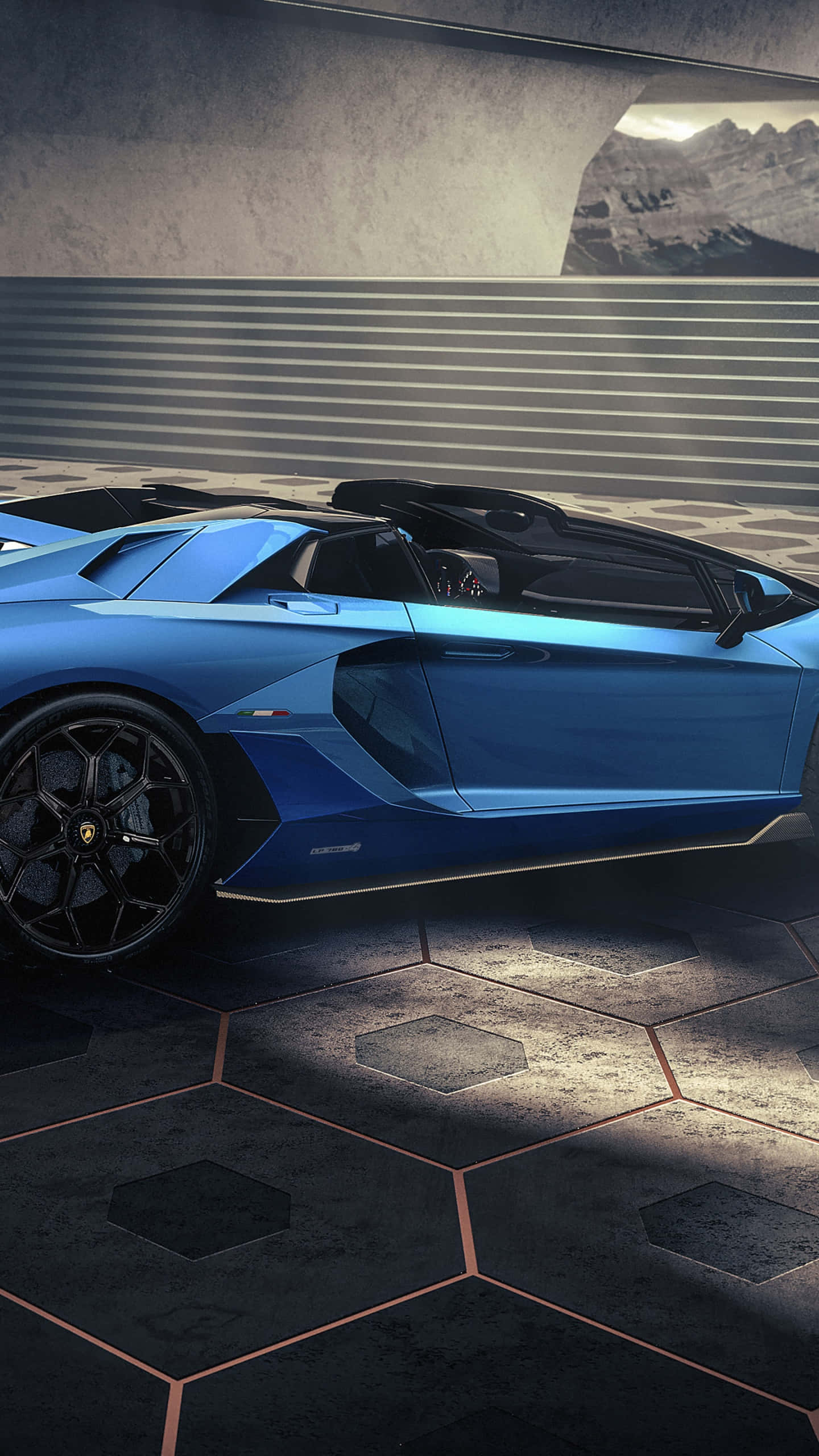 Lamborghini, Gallardo, blue, 2K Phone Wallpaper