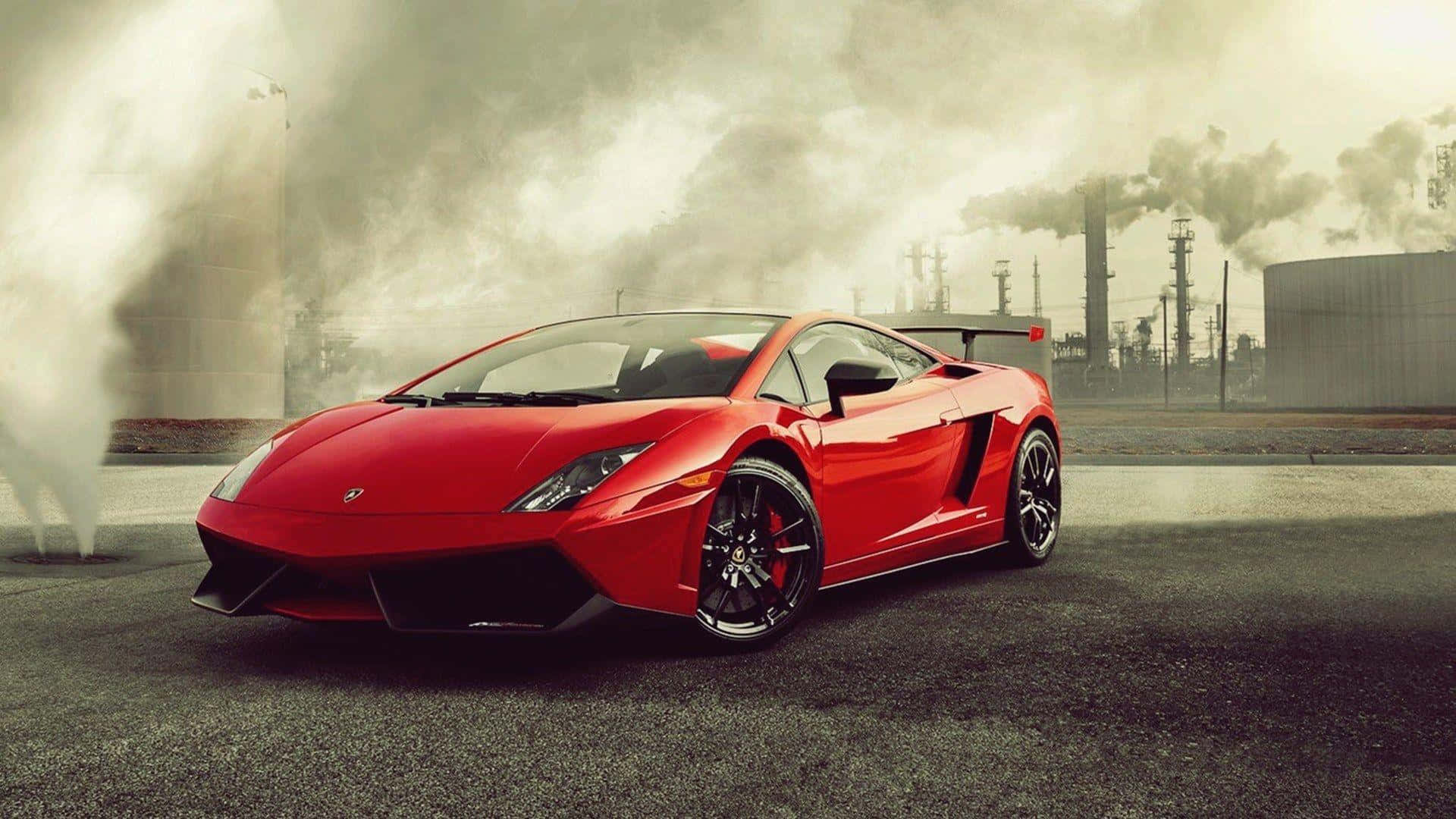 Lamborghini Gallardo, black, red, Full HD Desktop Wallpaper