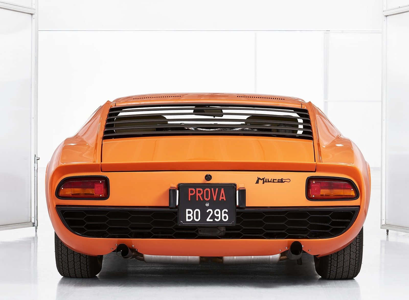 Lamborghini Miura, 1600, vivid orange, HD Desktop Wallpaper