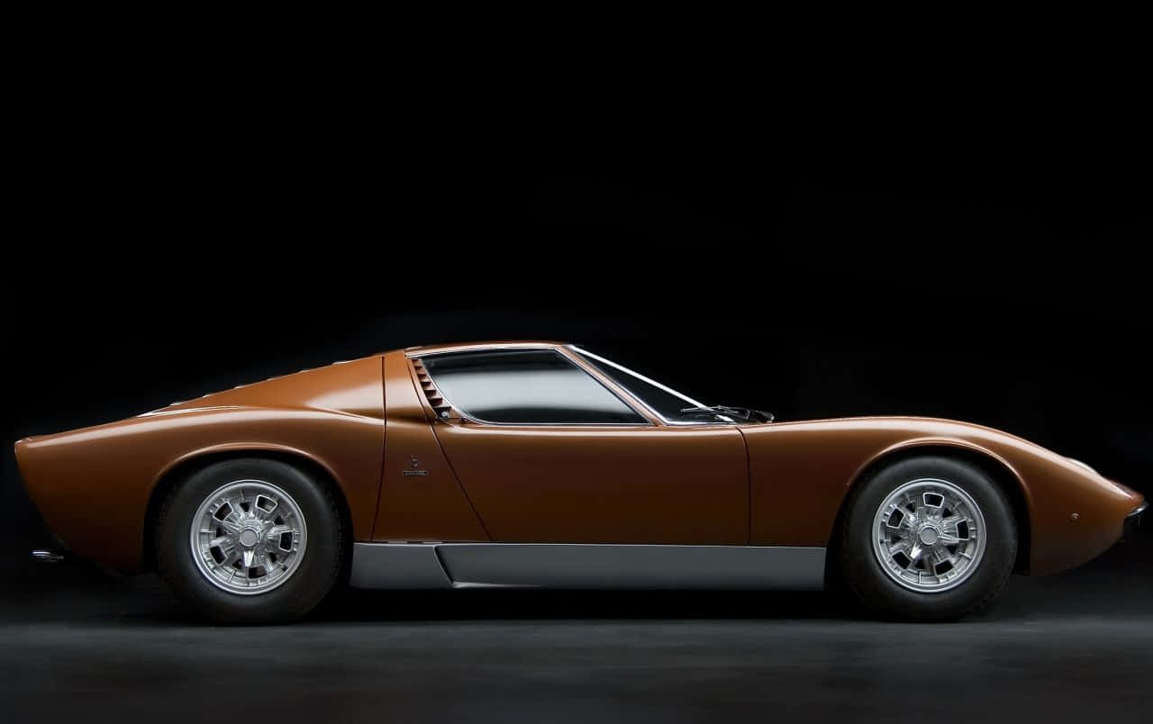 Lamborghini Miura, bronze, sports car, HD Desktop Wallpaper