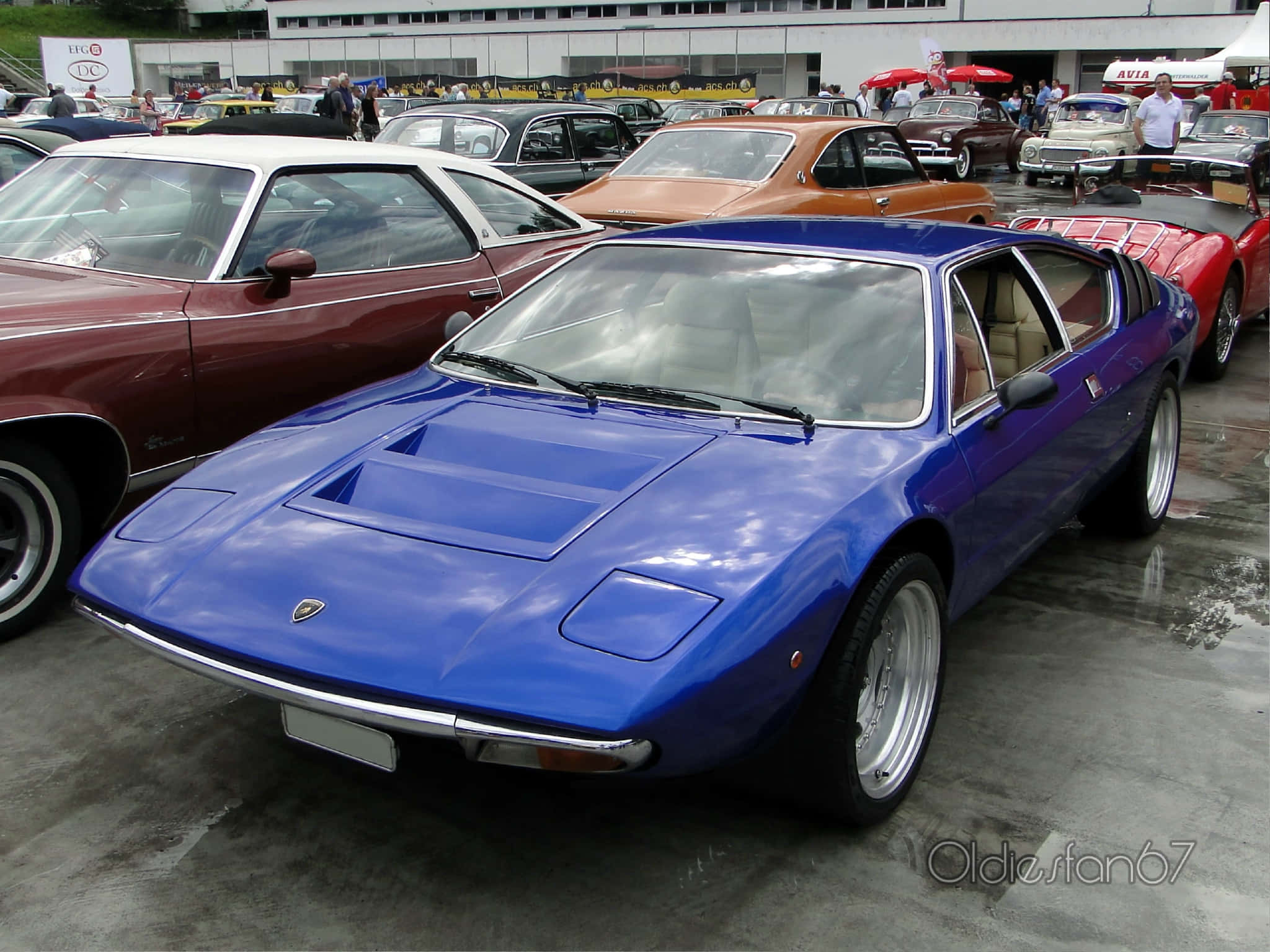 Lamborghini Urraco, blue, daylight, Full HD Desktop Wallpaper