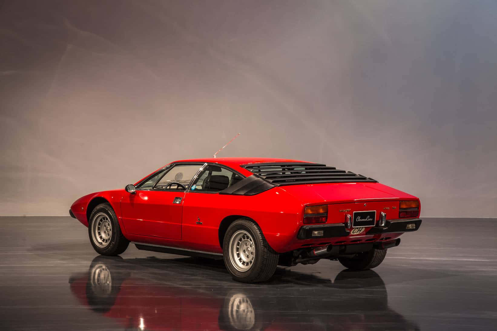 Lamborghini Urraco, vibrant red, sleek design, HD Desktop Wallpaper