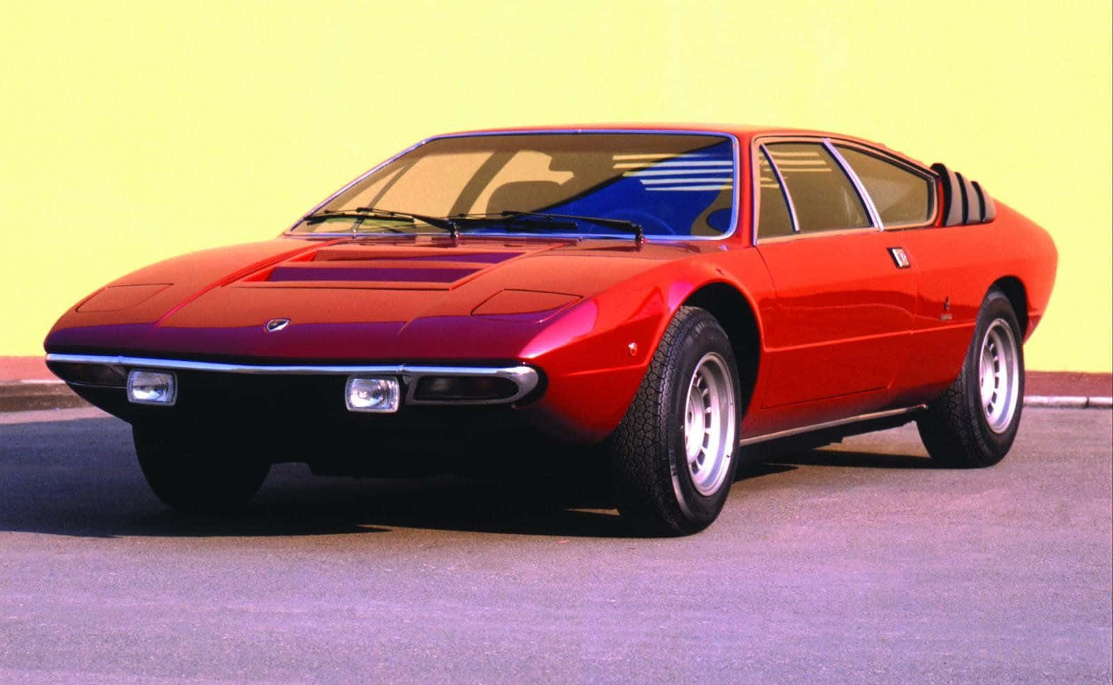 Lamborghini Urraco, 1600, vibrant red, HD Desktop Wallpaper