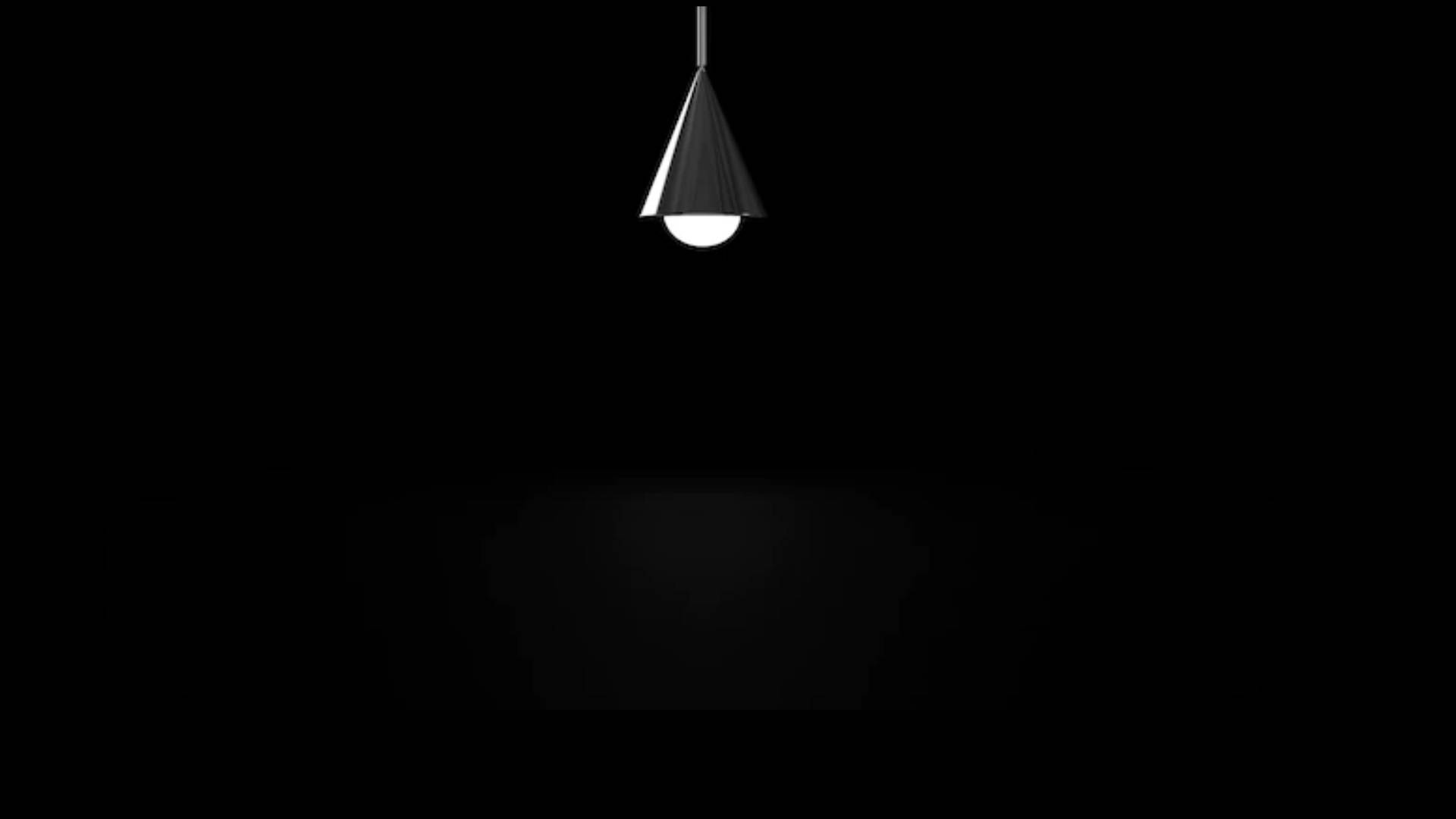 Lamp, blank black, minimalist pendant light, Full HD Desktop Wallpaper