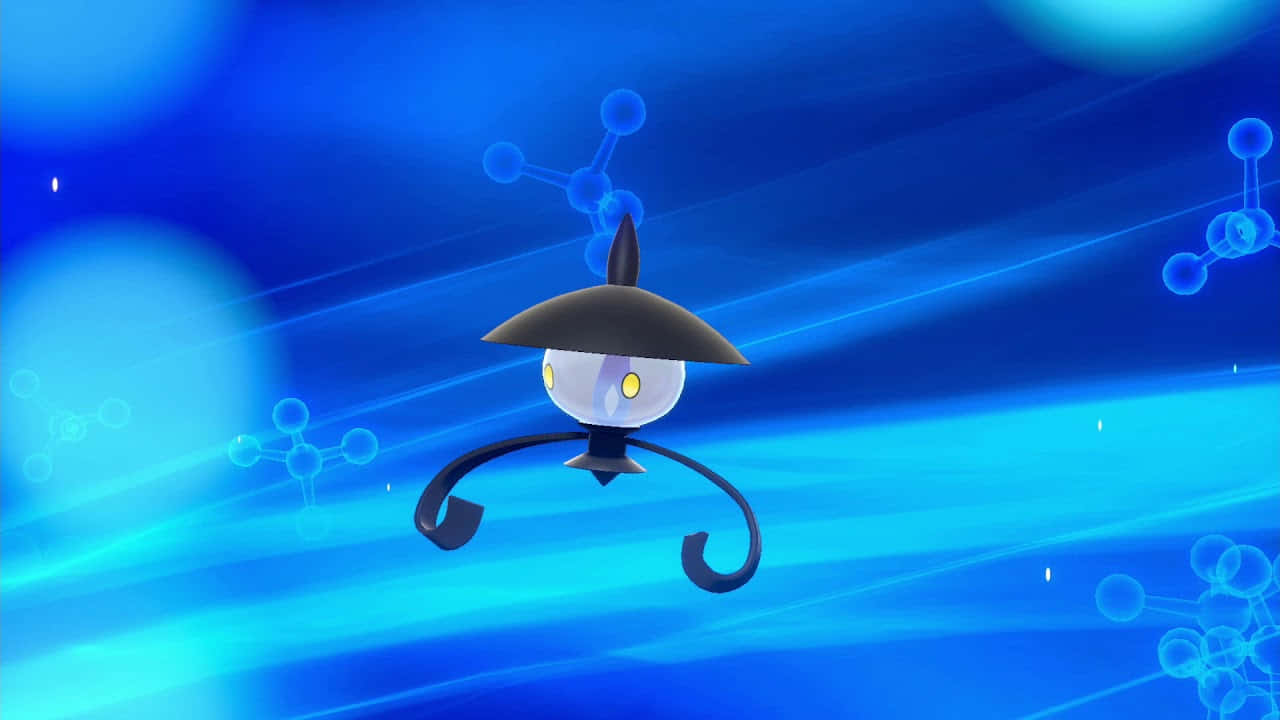 Lampent, blue, abstract background, HD Desktop Wallpaper