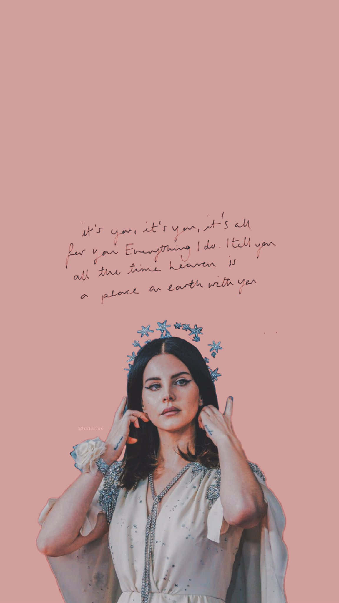 Lana Del Rey, pastel aesthetic, dark hair, Full HD Phone Wallpaper