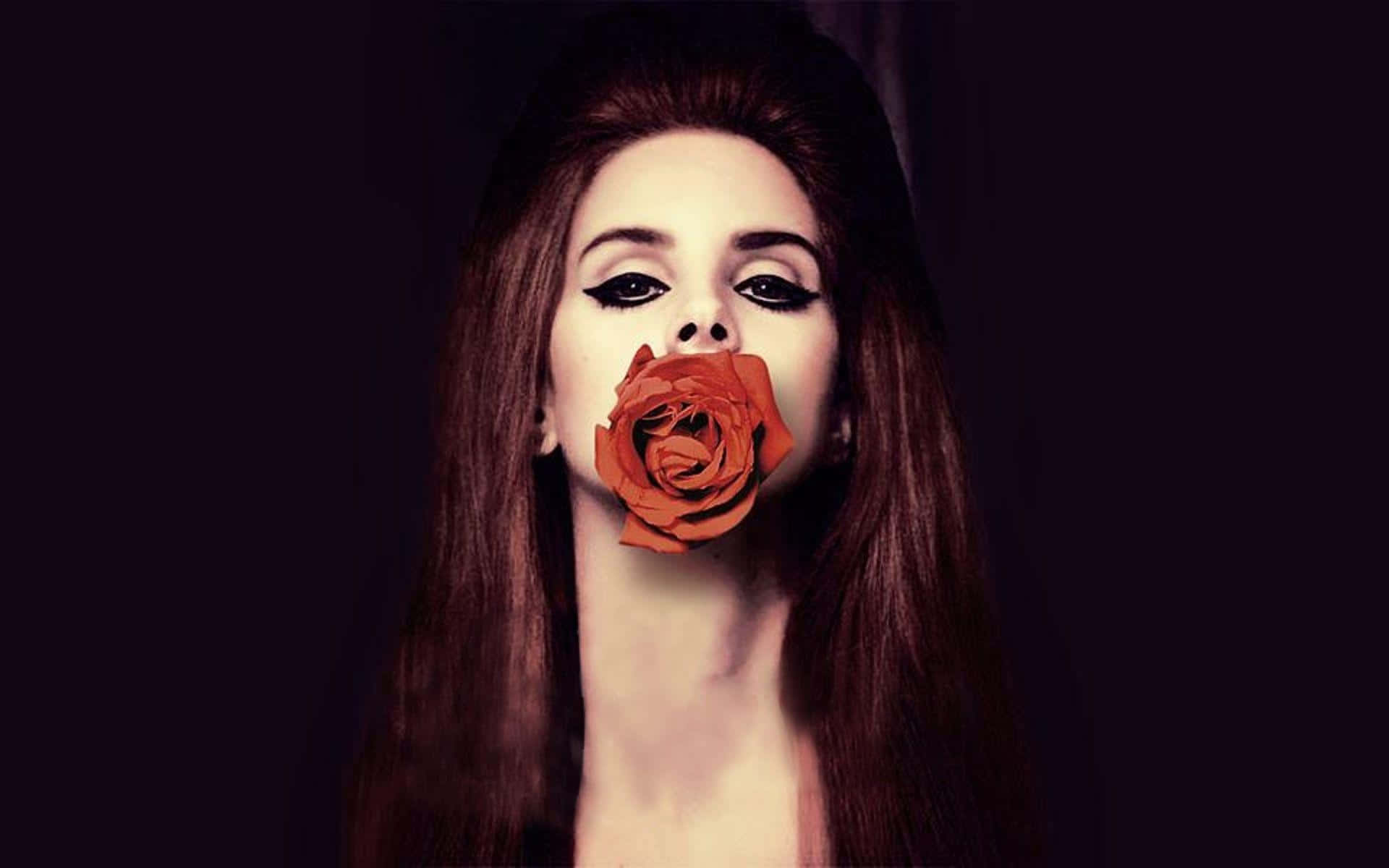 Lana Del Rey, dark hair, bold makeup, Full HD Desktop Wallpaper