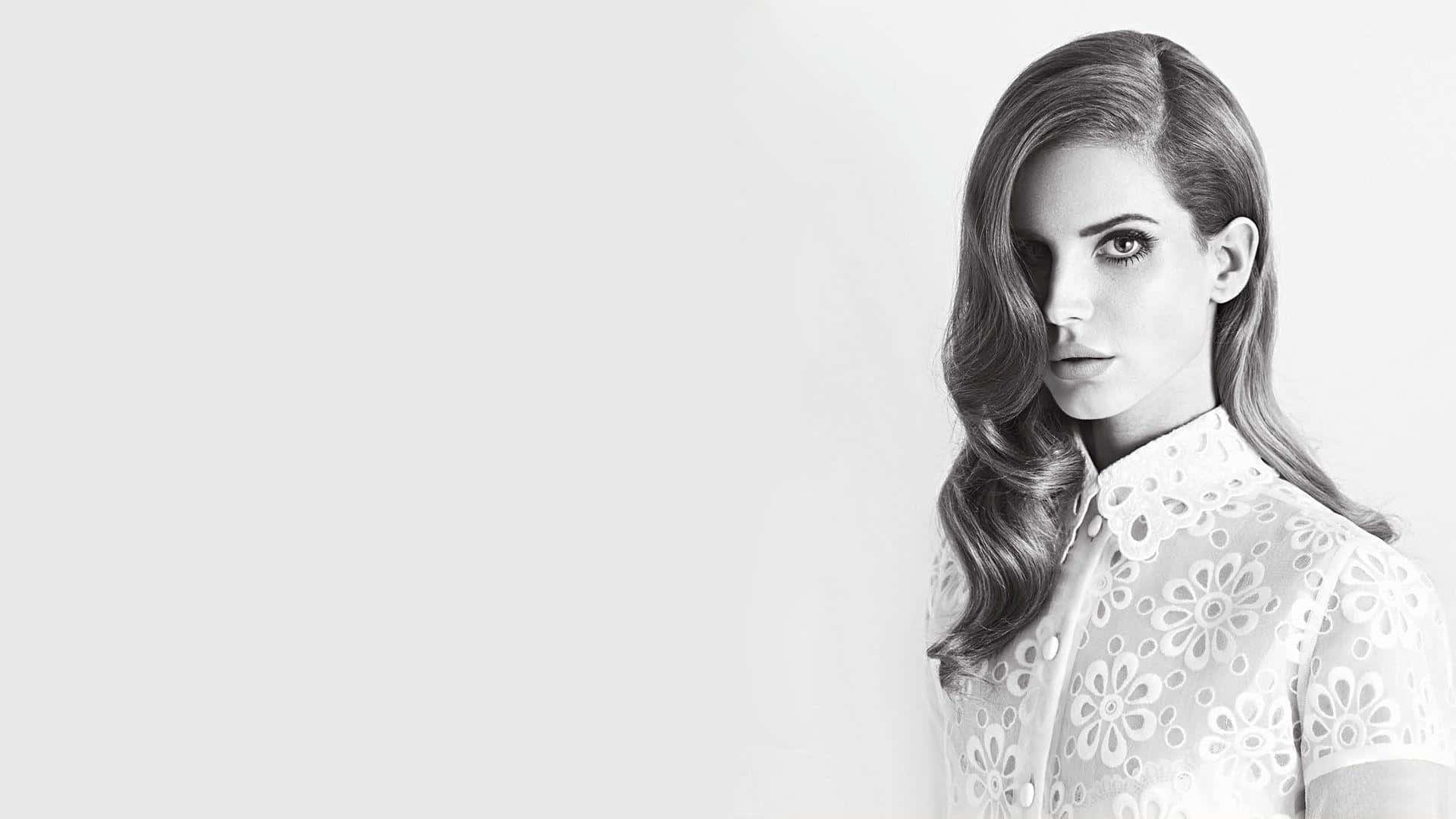Lana Del Rey, live on stage, wavy hair, Full HD Desktop Wallpaper