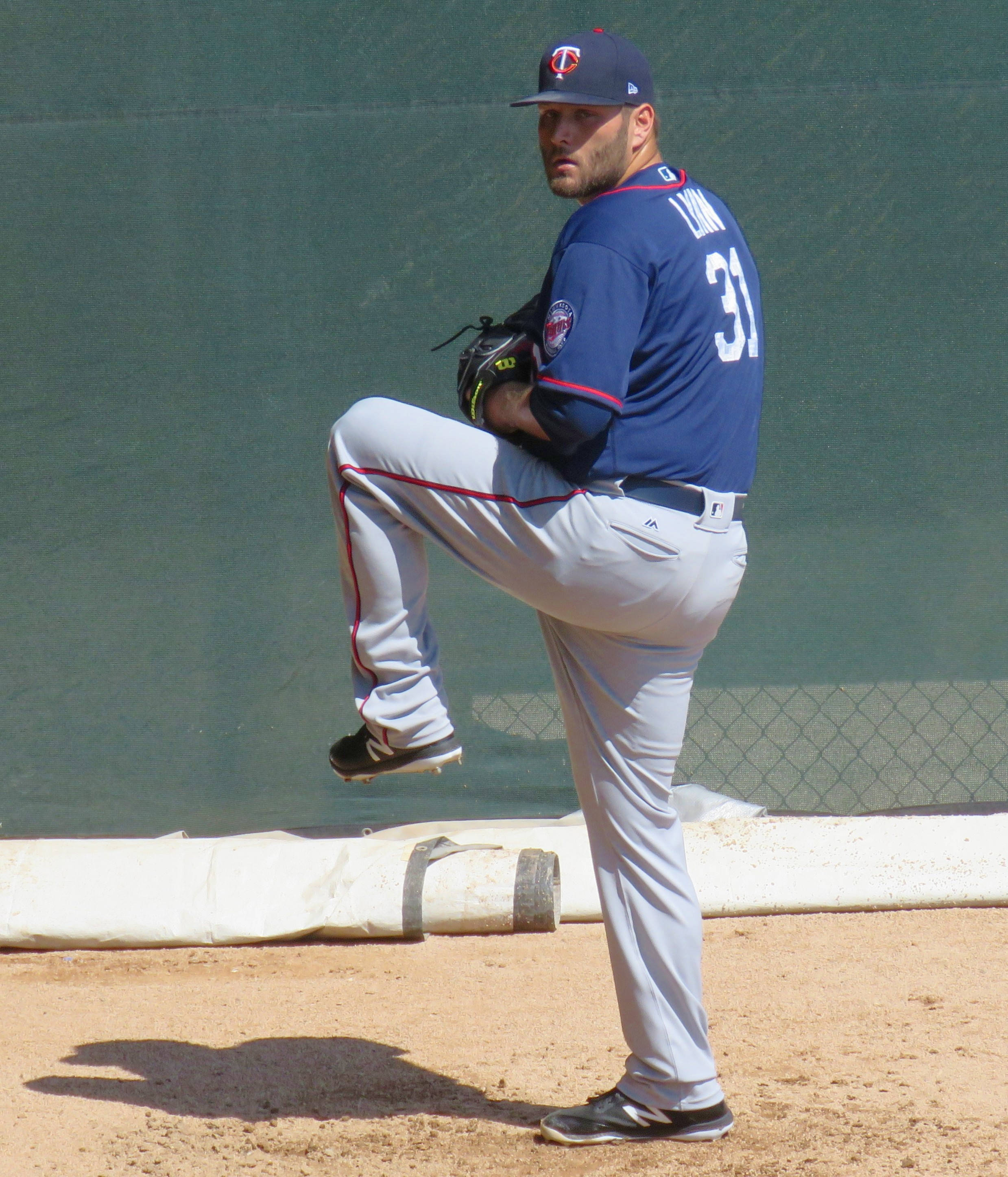 Lance Lynn, blue jersey, number 31, 2K Phone Wallpaper