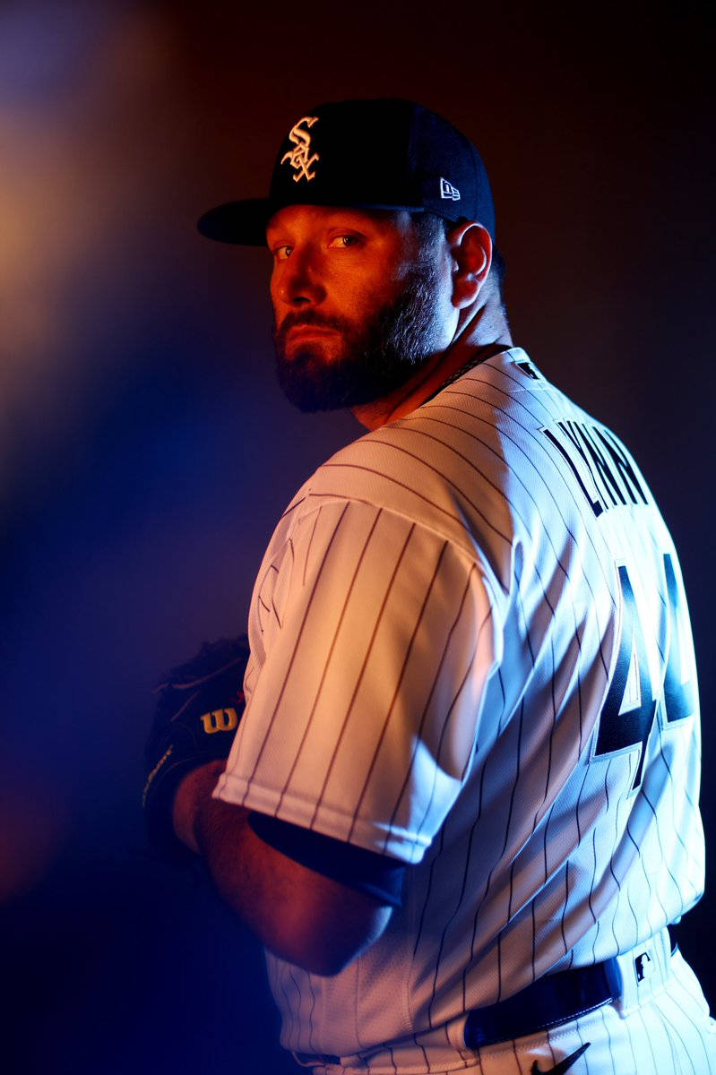 Lance Lynn, pinstripe uniform, blue and orange lighting, SD Phone Wallpaper