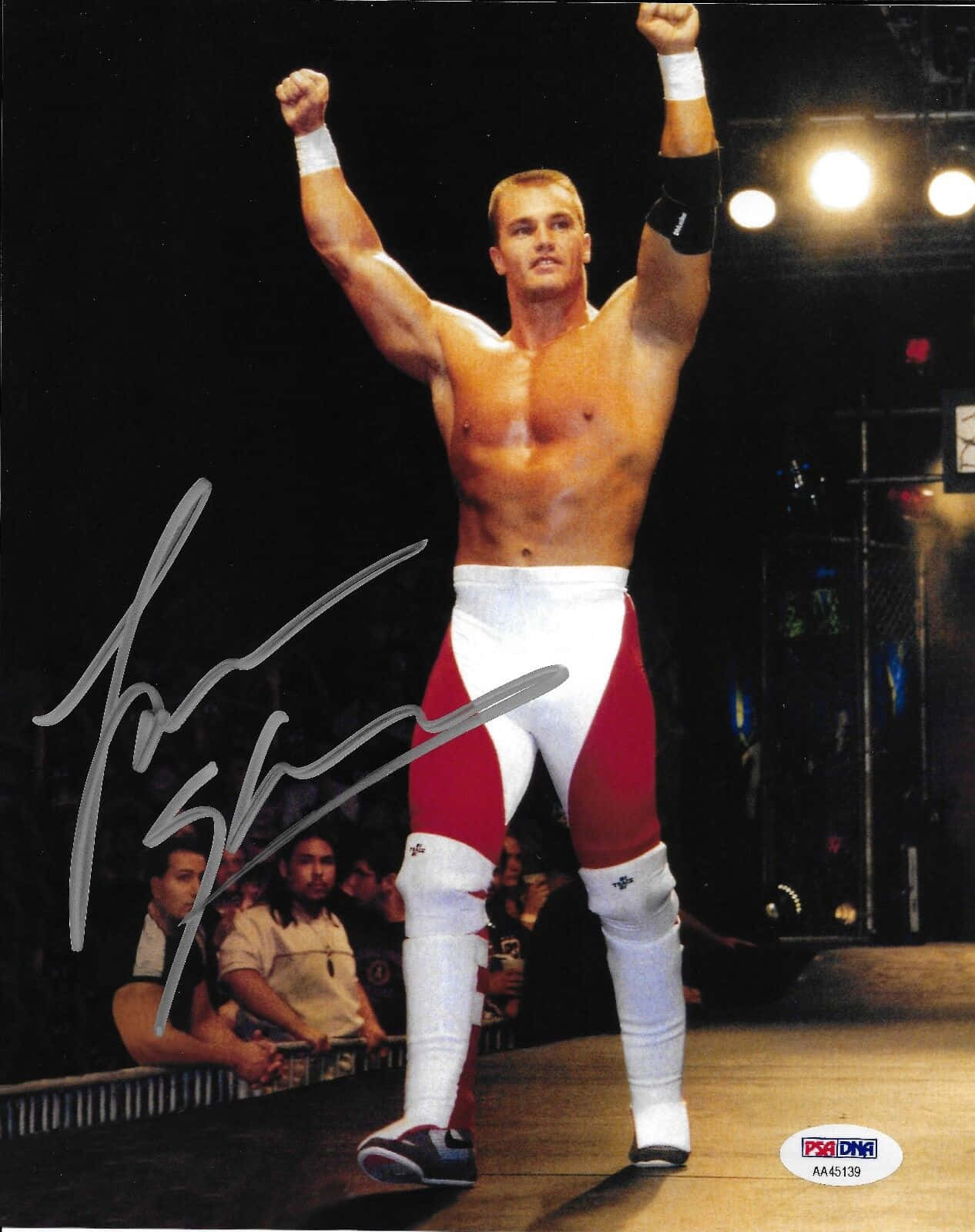Lance Storm, red and white tights, bright arena lights, HD Phone Wallpaper