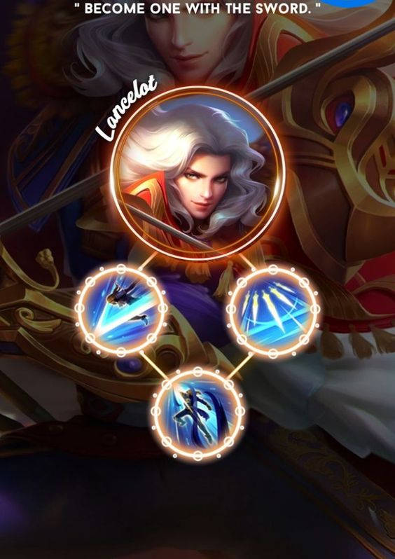 Lancelot Mobile Legend, white hair, ornate armor, SD Phone Wallpaper