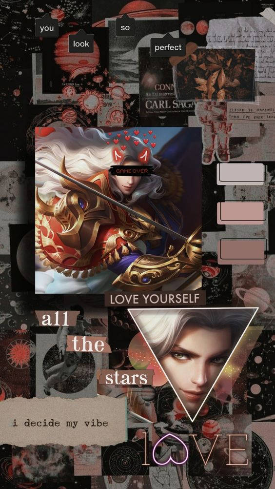 Lancelot Mobile Legend, Dark Scrapbook, anime-style characters, SD Phone Wallpaper