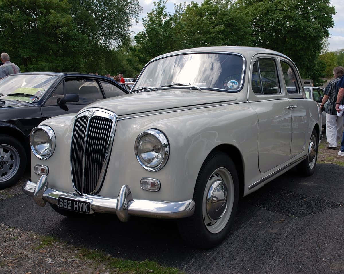 Lancia Appia, silver, 1950s, SD Desktop Wallpaper