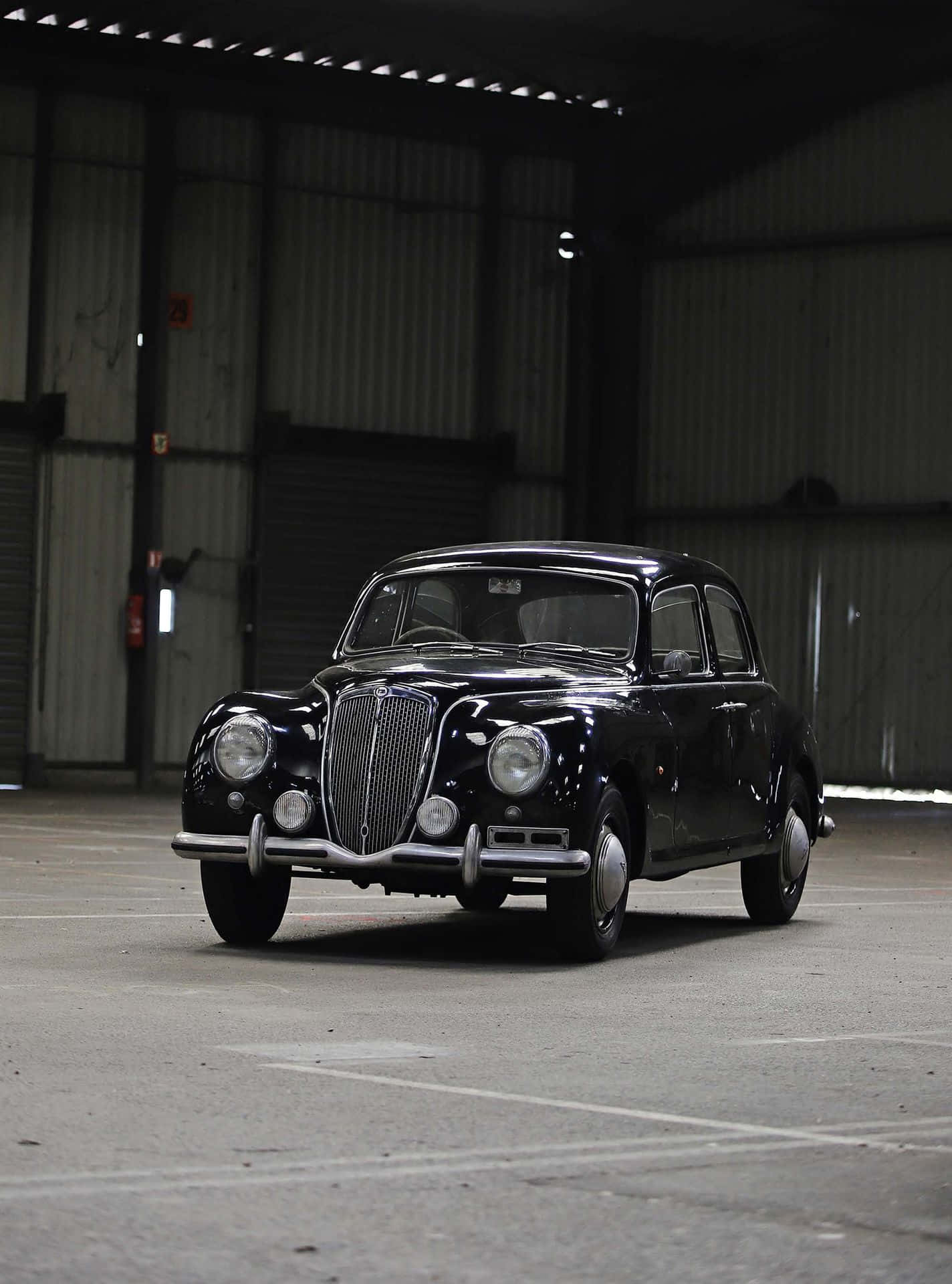 Lancia Aprilia, glossy black, chrome accents, Full HD Phone Wallpaper