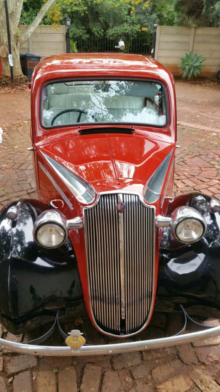 Lancia Aprilia, vintage red, glossy red, HD Phone Wallpaper