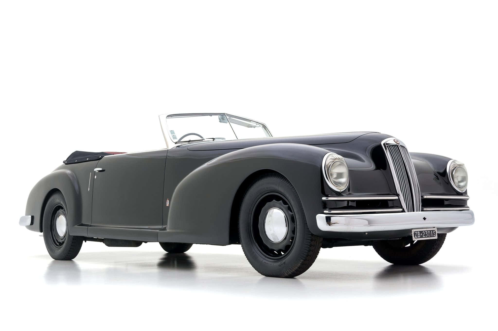 Lancia Astura, black, convertible, Full HD Desktop Wallpaper